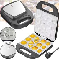 Мультипекарь Hoffmans HM-3020 1400W для выпечки печенья на 13 штук, Аппарат форма для приготовления разных видов печенья  1400Вт от сети Черный