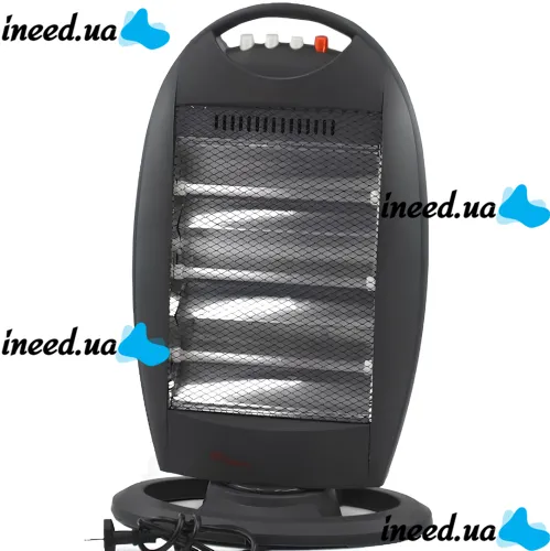 Floor infrared halogen heater Domotec MS-5951 1200W 3 power modes, tabletop quartz electric heater from the mains 1200W