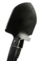 Tourist folding sapper shovel Tramp TR-55, pick, saw, opener with compass 5 in 1 made of steel, Black, tactical, car in a case