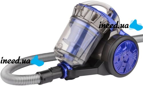 Domotec MS-4407 3.5L 4600W electric bulb vacuum cleaner without bag c turbo brush Blue