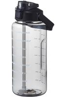 Sports Bottle with Water Drinker Water Bottle Large Gym 2L Portable Airtight Bottle with Timer, Straw and Handle for Sports