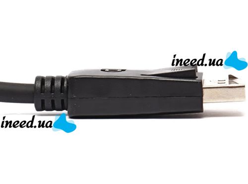 Відео кабель DisplayPort на DisplayPort 1.8 м універсальний перехідник, з'єднувальний кабель для передавання відеосигналу на телевізор 95506