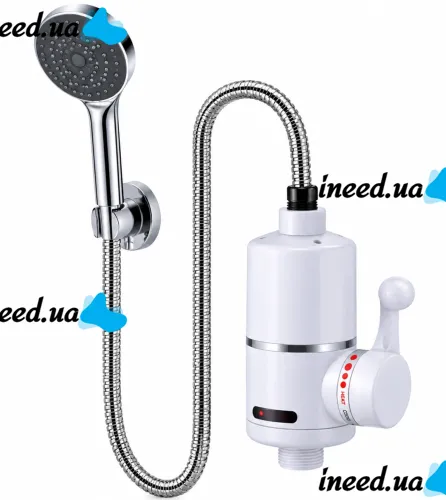 Delimano RY-004 Instant Water Heater with Shower, Bottom Connection, 3000W Electric Digital Water Heater with Showerhead, 220V