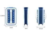 Герметична силіконова форма для льоду з кришкою на 18 клітинок Fill + Carry Without Spilla, Контейнер ледница 18 кубиків, Ледница для заморозки води