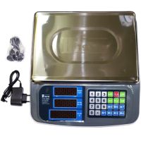 Electronic trading scales up to 40 kg F1976 14191-4066F 33*35 cm desktop scales for trading with price counter and calculator, rechargeable for 40 kg