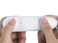 Joystick for VR BOX Goggles Controller T2 Bluetooth Gamepad, Universal Remote Control for Virtual Reality Goggles Android PC, iOS White
