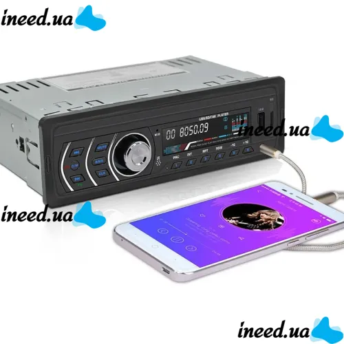 Универсальная автомагнитола Bluetooth 1DIN MP3 Xplod AT-1801 RGB, плеер с сенсорным экраном 3 дюйма и пультом ДУ, Магнитола в машину с USB и SD Черная
