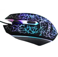 UKC 7768 Gaming Set Wired Keyboard and Mouse with RGB LED Backlight 45 Keys, Computer Kit Mouse with Keyboard for PC Black