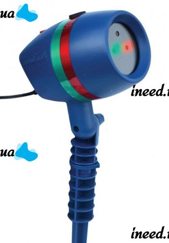 Кольоровий вуличний лазерний проектор Star Shower Motion Laser Light для прикраси будинку і вулиці, Новорічна Вулична лазерна підсвітка 12 програм