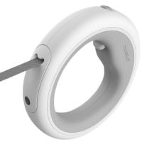 Автоматичний поводок рулетка Xiaomi Moestar UFO Retractable Leash 2 Plus з ліхтариком для собак 5 м до 30кг, браслет на руку з блокіратором довжини