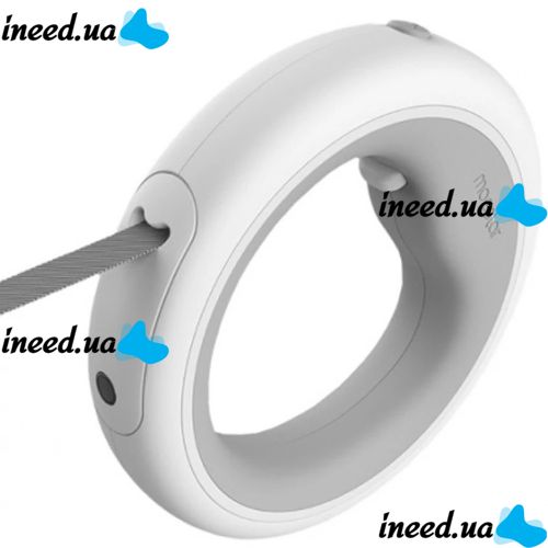 Автоматичний поводок рулетка Xiaomi Moestar UFO Retractable Leash 2 Plus з ліхтариком для собак 5 м до 30кг, браслет на руку з блокіратором довжини