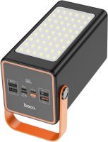 Portable Power Bank HOCO J107 90000 mAh 22.5W Flashlight External Battery Charger HOCO 4USB 1TYPE-C POVBANK 4USB 1TYPE-C for charging Black