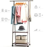 Підлогова вертикальна стійка вішалка для одягу Coat rack Traingular 160Х55 см багатофункціональна пересувна полиця для зберігання речей до 20 кг