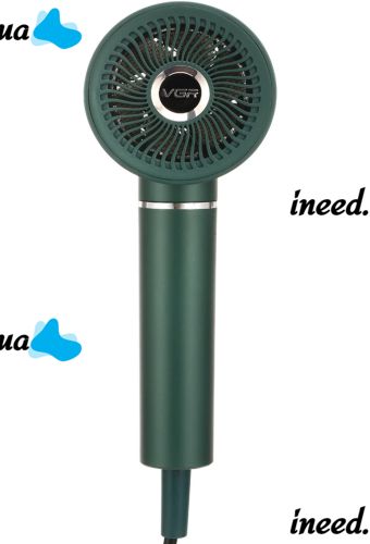 Professional hair Dryer for styling and drying VGR V-431 Green with ionization nozzle, overheating protection and cold air mode 1800W 