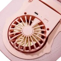 Бейсбольна кепка з вентилятором Fan RS-75 Рожева, сонцезахисна, охолоджувальна бейсболка з обдувом, USB зарядкою, акумулятором на сонячній батареї