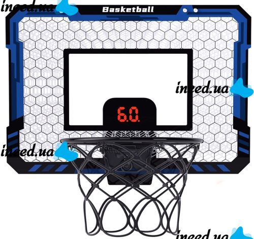 Баскетбольный набор Basketball Hoop HFD002A-09 подвесной щит с кольцом, электронным таблом и креплением, комплект для игры в баскетбол от 3-х лет