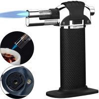 Gas turbo lighter burner Antai 0595 with piezo ignition and stand, Turbo burner soldering iron Atomic with fire control up to 1300°C for barbecues