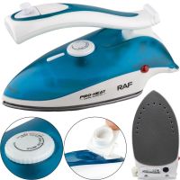RAF R.1259B 800W folding hand iron with temperature regulator and water tank, RAF R.1259B 800W folding hand iron with ceramic soleplate steamer, RAF ceramic soleplate steam iron