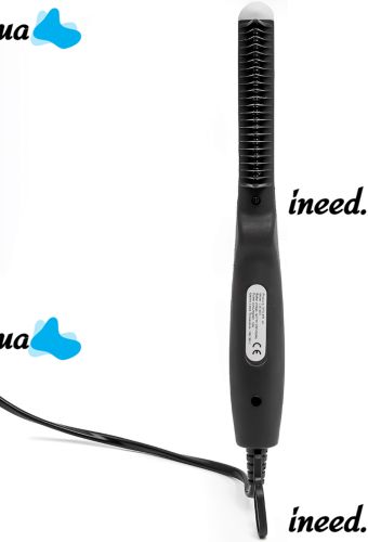 Електрична гребінець для бороди і вусів Quick Curling Styler V2 випрямляч для укладання і вирівнювання волосся з керамічним покриттям від мережі