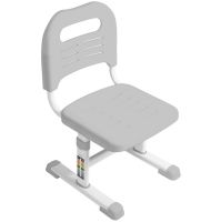 Bambi M 4818-4 Children's Desk and Chair Set—School Desk and Height-Adjustable Chair with Bookrest, for Ages 3 and Up, NJ-492, Gray