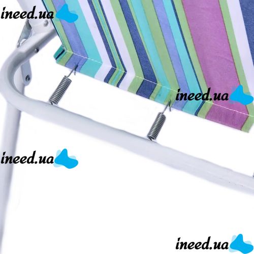 Folding chair AMF Picnic CCS022 with armrests camping striped, oxford, folding chair 1215, camping, for picnic, Striped