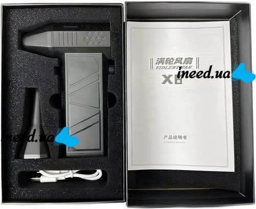 Автомобільний турбовентилятор для видалення пилу Violent Turbo Fan X6 130000 об/хв 8000 мАг акумуляторний ручний повітряний компресор повітродувка