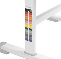Bambi M 4818-4 Children's Desk and Chair Set—School Desk and Height-Adjustable Chair with Bookrest, for Ages 3 and Up, NJ-492, Gray