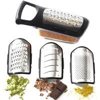 Набір терок Soft Touch Container Grater Set 4 в 1 Ручна овочерізка, мультислайсер для нарізки овочів і фруктів зі змінними насадками і контейнером