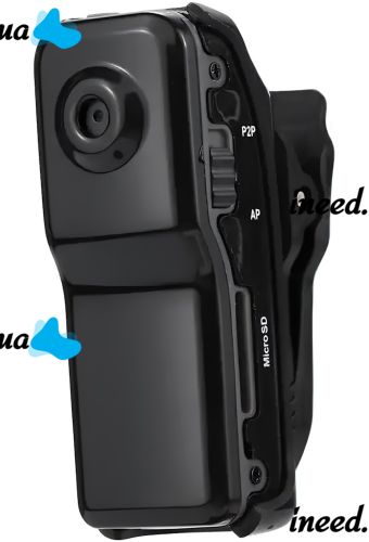 Chest Mini Surveillance Camera Digital MD80 Wireless Video Camera on a Clothespin with Sound Sensor Voice Recorder for Photo Video Mini Dv