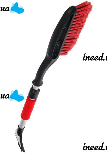 Car cleaning scraper Brush Snow Brush A031-001 2 in 1 telescopic brush for cleaning the car from snow, ice with a scraper and a handle 68-88 cm