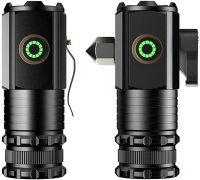 Ручной фонарь со стеклобоем Bailong X-BAIL BL-450XC 5W аккумуляторный светодиодный мини LED фонарик с креплением, молотком и магнитом 800 лм Type-C