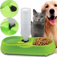 Миска для собак і котів Pet Feeder з поїлкою 2 в 1, автоматична Пластикова годівниця для домашніх тварин c дозатором, диспенсером для води