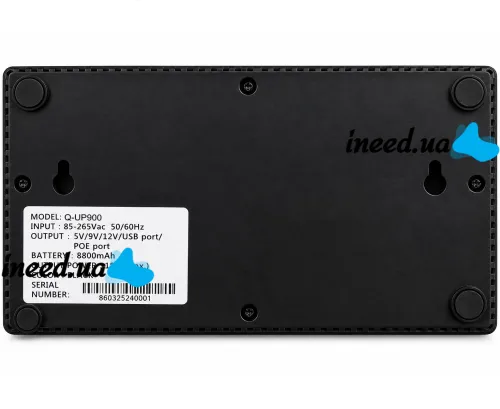 Andowl Q-UP900 UPS for Wi-Fi Routers, 5V, 9V, 12V, 8800mAh Power Bank, 18W UPS for Modems, Switches, and Cameras