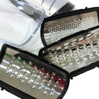 Набір терок Soft Touch Container Grater Set 4 в 1 Ручна овочерізка, мультислайсер для нарізки овочів і фруктів зі змінними насадками і контейнером