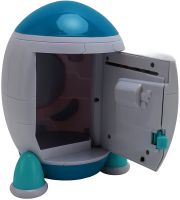 Дитяча електронна скарбничка сейф Ракета Rockets Money Box 852a купюроприймач з кодовим замком і відбитком пальця для купюр і монет на батарейках