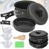 Туристичний кухонний набір посуду Cooking Set SY-200 «2 в 1»: комплект, що складається зі сковорідки, каструлі та кухонного приладдя, у чохлі для кемпінгу DS-200