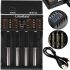 LiitoKala Lii-402 Battery Charger Universal Charging for 18650 Batteries for 4 batteries with USB Power Bank Mode