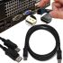 Video cable DisplayPort to DisplayPort 1.8 m universal adapter, connection cable for video signal to TV 95506