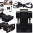 Конвертер HDMI-VGA OUT Black адаптер для преобразования сигнала 1080P с аудио выходом, переходник с HDMI на VGA кабель 3.5 мм jack Черный