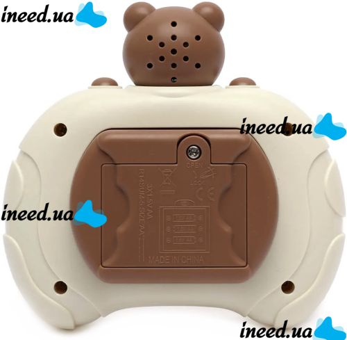 Дитяча іграшка головоломка Pop It Baby Bear Інтерактивна електронна приставка антистрес поп ІТ для зняття стресу на батарейках від 3-х років
