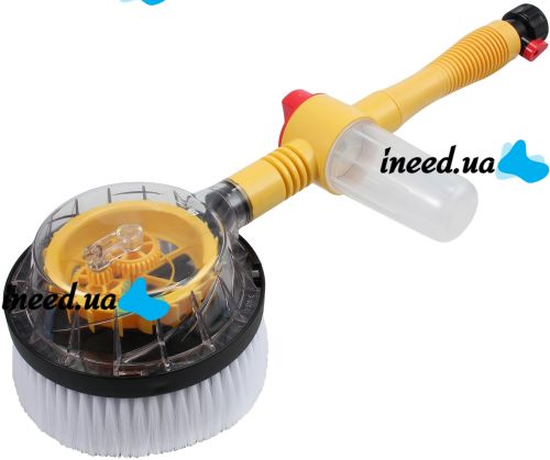 Обертається насадка для шланга Water Blast Cleaner Roto Brush MC - 1065 комплект для миття та чищення з щіткою з мікрофібри і резервуаром для авто