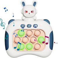 Дитяча іграшка головоломка Quick Pop It Baby Bunny Інтерактивна електронна приставка антистрес поп ІТ для зняття стресу на батарейках від 3-х років