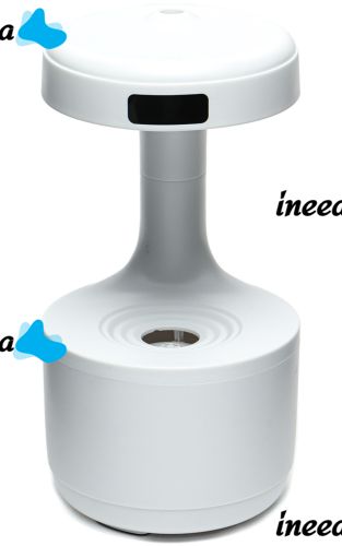 Антигравітаційний зволожувач повітря Anti Gravity Humidifier 800 мл портативний крапельний міні дифузор зі зворотним потоком і підсвічуванням Білий