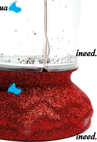 Нічник Свічка Romantic Candle H-86 декоративна Масляна Свічка зі снігом і блискітками, світильник зі світлодіодним LED підсвічуванням на батарейках RGB