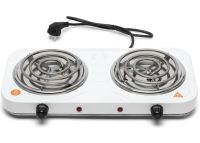 Настільна двоконфорочна електроплита Hot Plate Electric Cooking JX-2020b спіральна плита на 2 конфорки 5 режимів 2000W з термостатом індикатором