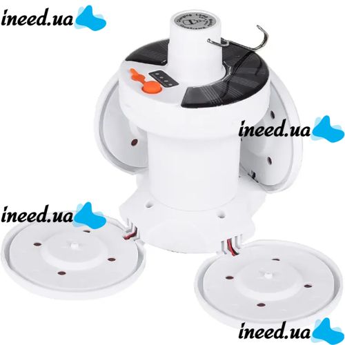 Универсальный складной фонарь Solar Emergency Charging Lamp BL-2029 подвесная LED лампа для кемпинга с USB, аккумуляторная на солнечной батареи