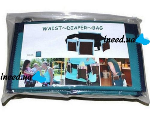 Многофункциональный органайзер на пояс Waist Diaper Bag для мам, поясная сумка с карманами, сумка-органайзер на талию для детских принадлежностей