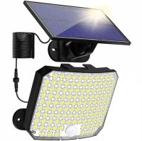Вуличний настінний світильник Solar Wall Lamp BL - 234 SMD LED на сонячній батареї з датчиком руху, акумуляторний ліхтар IP65 HA - 110 на стіну