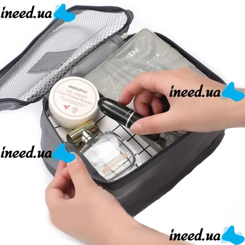 Набір дорожніх сумок органайзерів Secret Pouch 6 штук Сірі, чохли мішки для зберігання одягу у валізі, водонепроникні для подорожей laundry