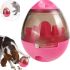Feeding Trough with a Hole for Eating Sport 2 in 1, Pet Glass, Interactive Toy Dispenser for Dogs and Cats for Home Pink